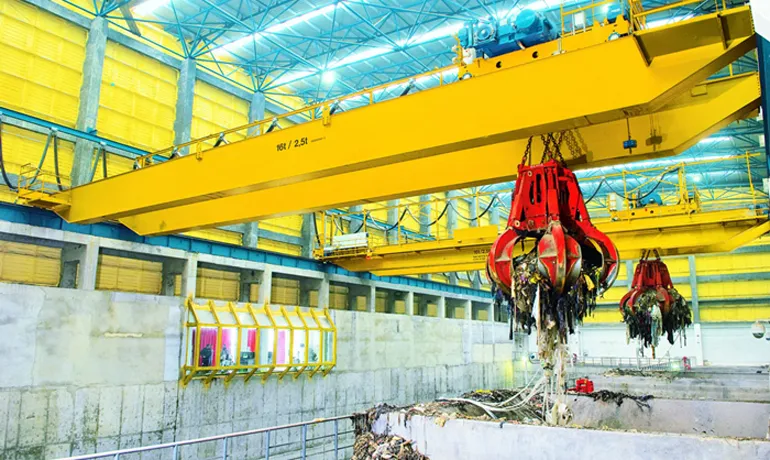 Automatic Garbage Grab Overhead Crane for sale