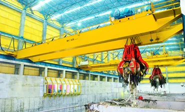 Automatic Garbage Grab Overhead Crane